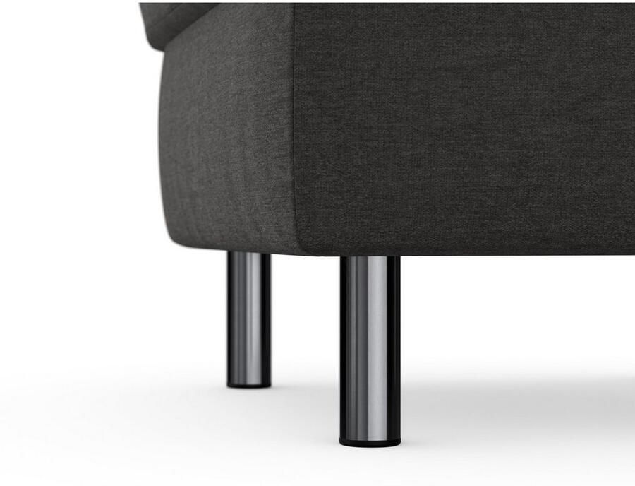 Sit&more Hocker met bergruimte Sinatra Zitoppervlak is afneembaar chroomkleurige metalen poten - Foto 2