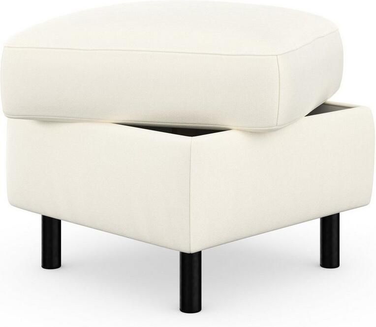 Sit&more Hocker met bergruimte Sinatra Zitoppervlak is afneembaar matzwarte metalen poten - Foto 9