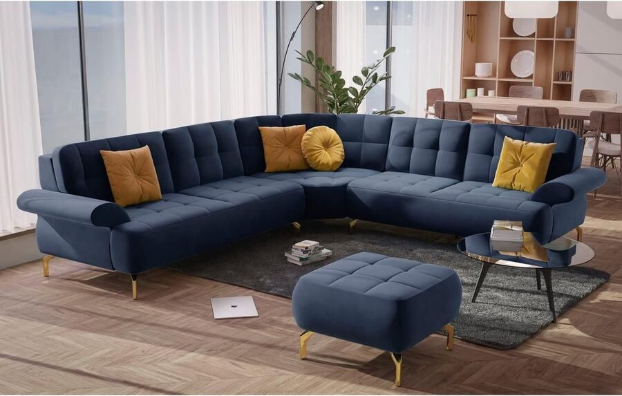 Sit&more Hocker Orient 1 goudkleurige metalen poten - Foto 5