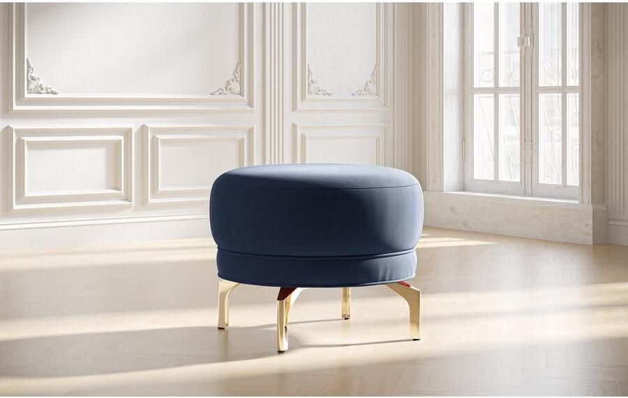 Sit&more Hocker Orient 3 goudkleurige metalen poten - Foto 4