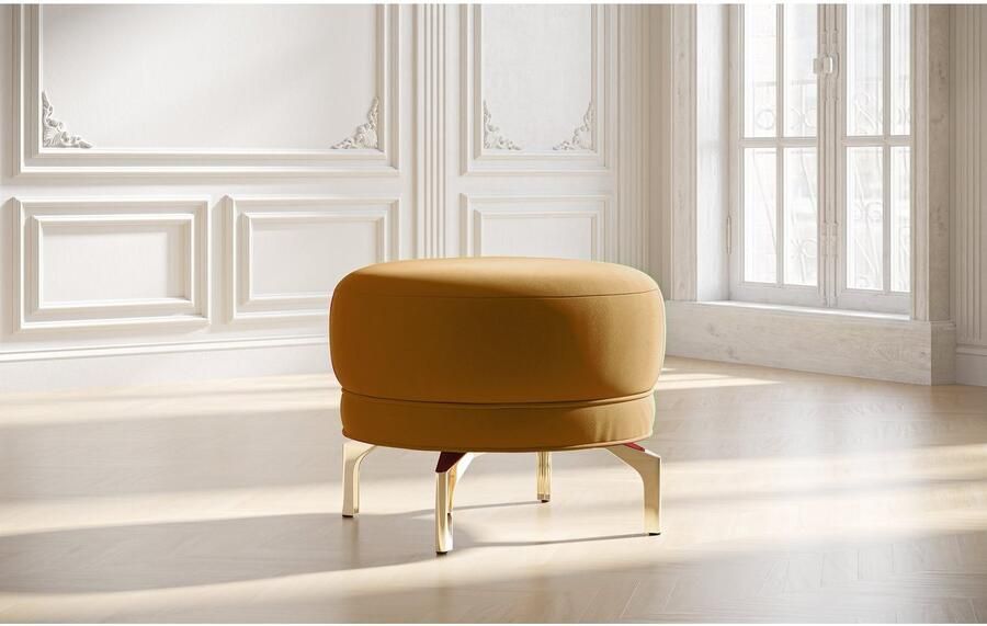 Sit&more Hocker Orient 3 goudkleurige metalen poten - Foto 5