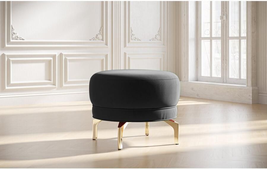 Sit&more Hocker Orient 3 goudkleurige metalen poten - Foto 4