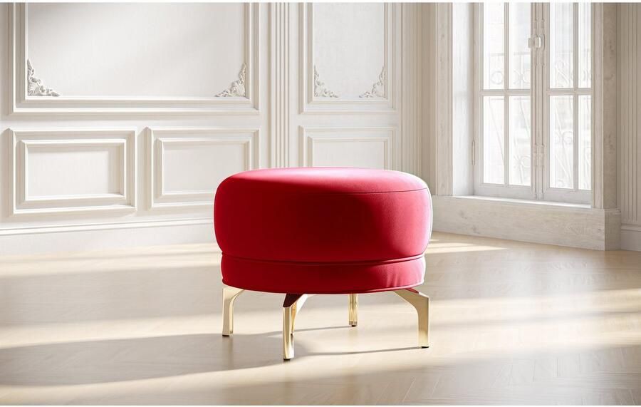 Sit&more Hocker Orient 3 goudkleurige metalen poten - Foto 4