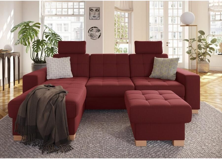 Sit&more Hoekbank Quincy L-vorm naar keuze met slaapfunctie en bedkist - Foto 3