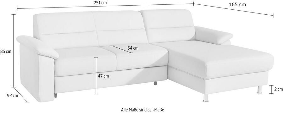Sit&more Hoekbank Ascara L-vorm inclusief boxspring binnenveringsinterieur naar keuze met slaapfunctie - Foto 5