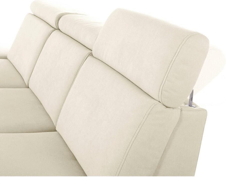 Sit&more Hoekbank Brisbane L-vorm Poothoogte 15 cm inclusief verstelbare zitdiepte armleuningen en hoofdeind - Foto 3