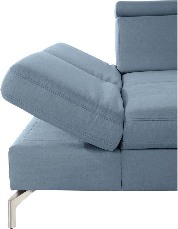 Sit&more Hoekbank Brisbane L-vorm Poothoogte 15 cm inclusief verstelbare zitdiepte armleuningen en hoofdeind - Foto 3