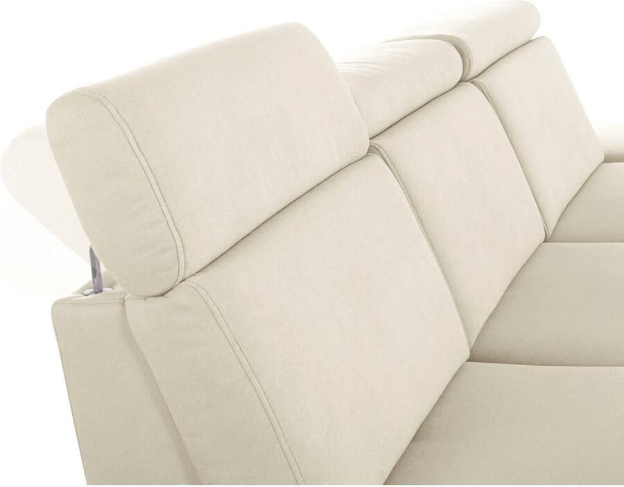 Sit&more Hoekbank Brisbane L-vorm Poothoogte 15 cm inclusief verstelbare zitdiepte armleuningen en hoofdeind - Foto 3