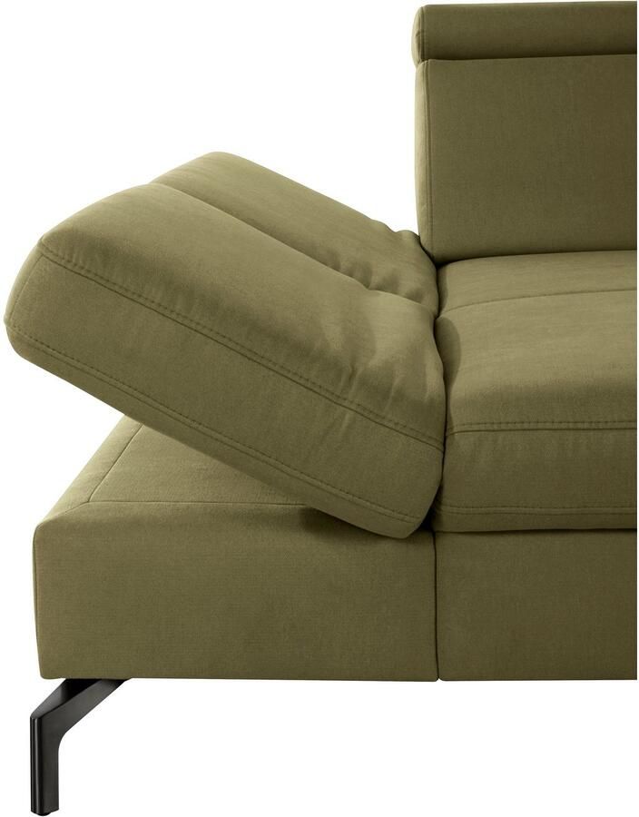 Sit&more Hoekbank Brisbane L-vorm Poothoogte 15 cm inclusief verstelbare zitdiepte armleuningen en hoofdeind - Foto 2