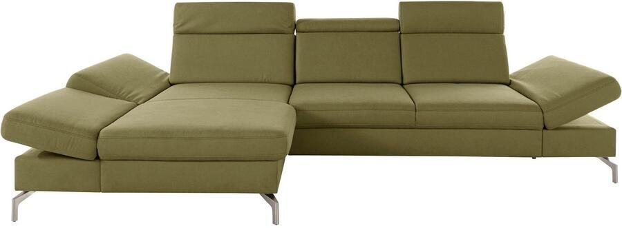 Sit&more Hoekbank Brisbane L-vorm Poothoogte 15 cm inclusief verstelbare zitdiepte armleuningen en hoofdeind - Foto 8