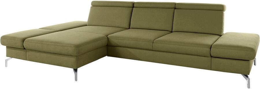 Sit&more Hoekbank Brisbane L-vorm Poothoogte 15 cm inclusief verstelbare zitdiepte armleuningen en hoofdeind - Foto 9