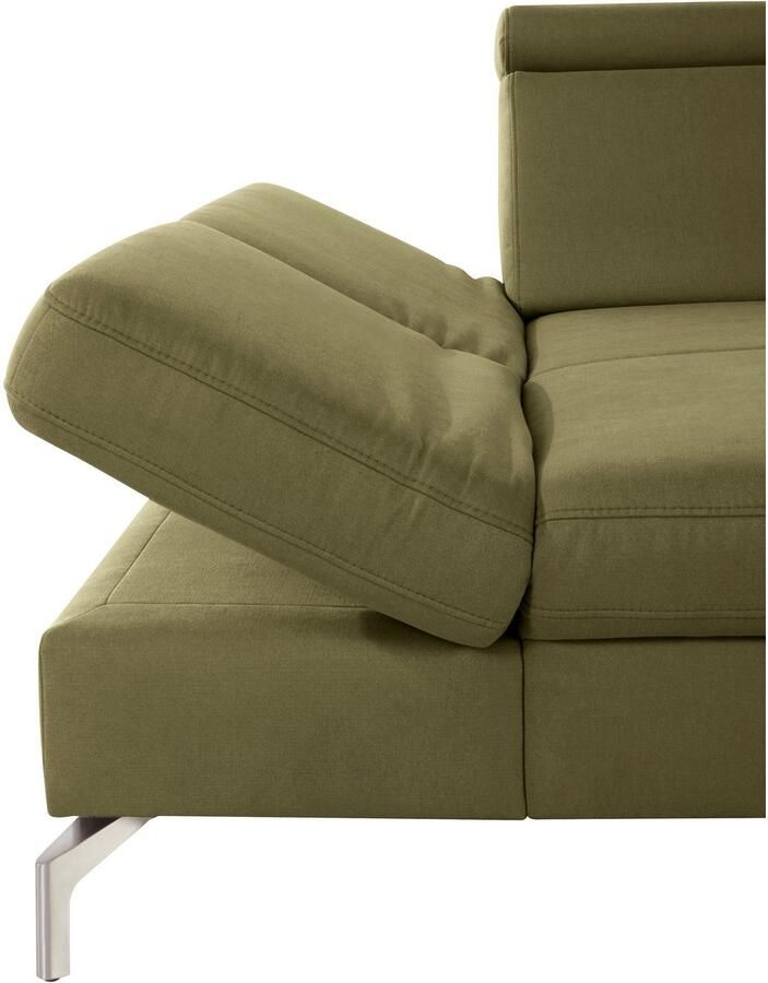 Sit&more Hoekbank Brisbane L-vorm Poothoogte 15 cm inclusief verstelbare zitdiepte armleuningen en hoofdeind - Foto 3