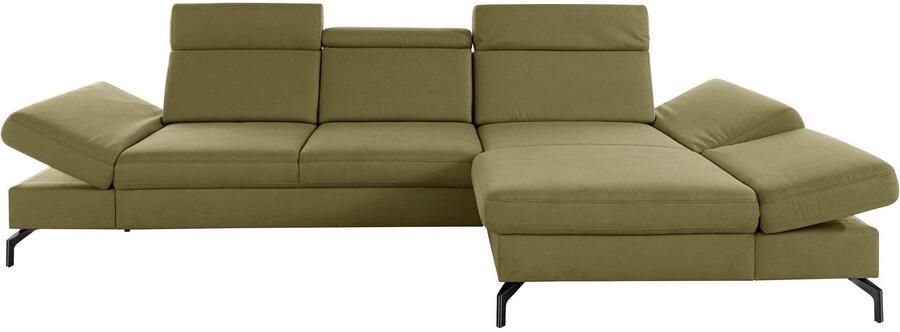 Sit&more Hoekbank Brisbane L-vorm Poothoogte 15 cm inclusief verstelbare zitdiepte armleuningen en hoofdeind - Foto 8