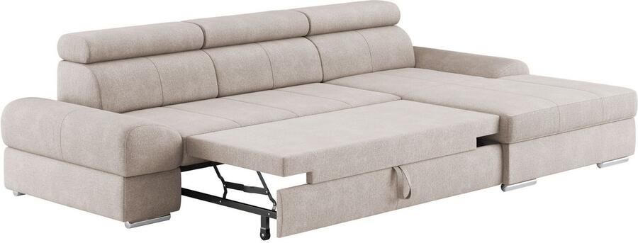 Sit&more Hoekbank Broadway L-vorm met verstelbare hoofdsteun naar keuze met slaapfunctie - Foto 3