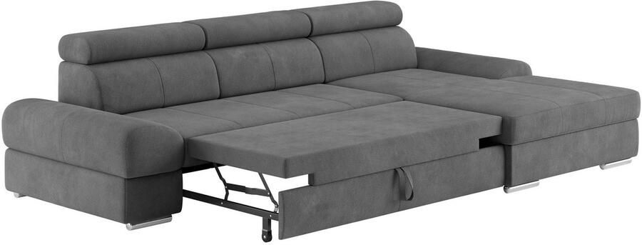 Sit&more Hoekbank Broadway L-vorm met verstelbare hoofdsteun naar keuze met slaapfunctie - Foto 4