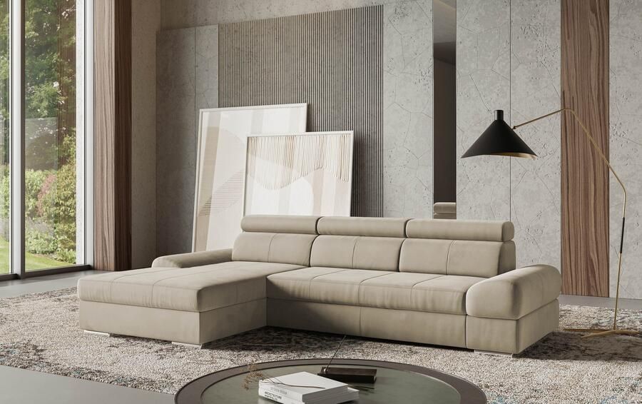 Sit&more Hoekbank Broadway L-vorm met verstelbare hoofdsteun naar keuze met slaapfunctie - Foto 2