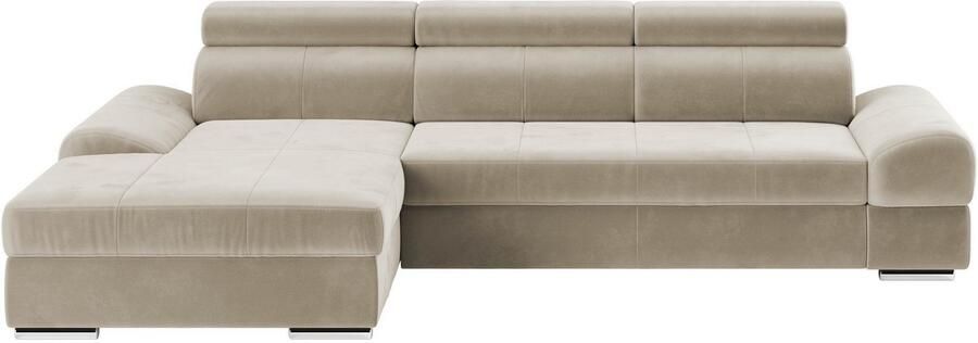Sit&more Hoekbank Broadway L-vorm met verstelbare hoofdsteun naar keuze met slaapfunctie - Foto 4