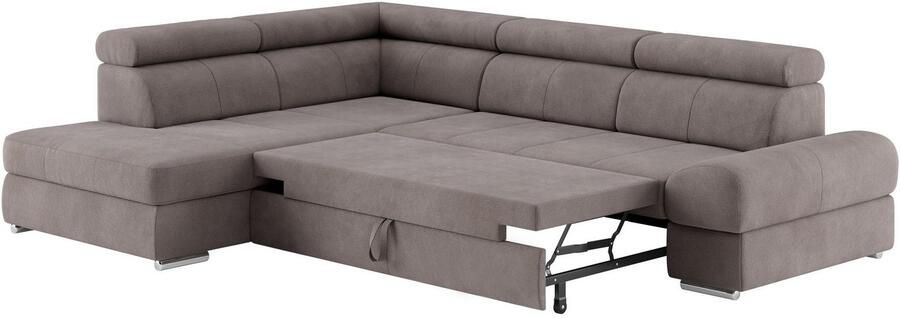 Sit&more Hoekbank Broadway L-vorm met verstelbare hoofdsteunen naar keuze met slaapfunctie - Foto 4