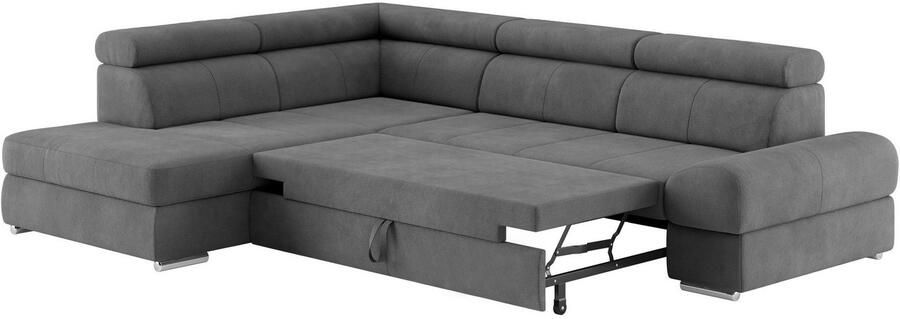 Sit&more Hoekbank Broadway L-vorm met verstelbare hoofdsteunen naar keuze met slaapfunctie - Foto 4