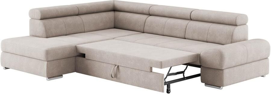 Sit&more Hoekbank Broadway L-vorm met verstelbare hoofdsteunen naar keuze met slaapfunctie - Foto 4