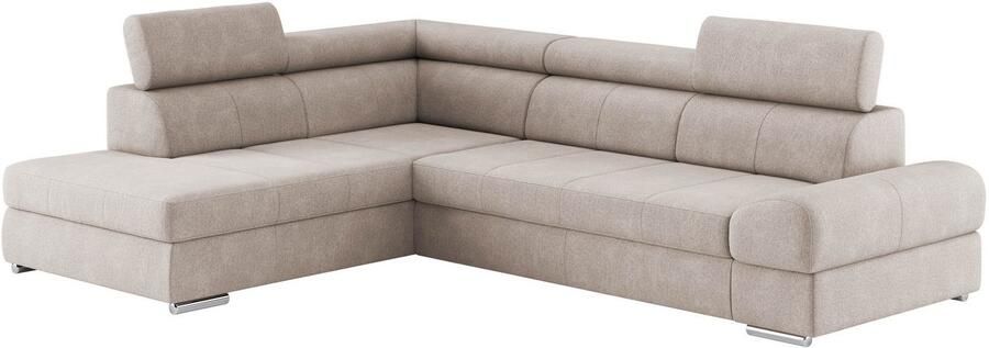 Sit&more Hoekbank Broadway L-vorm met verstelbare hoofdsteunen naar keuze met slaapfunctie - Foto 5