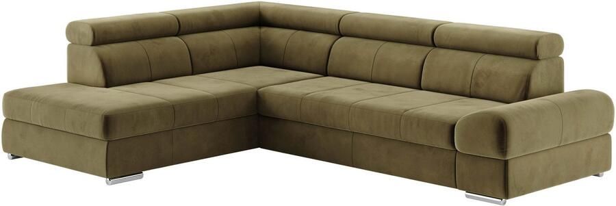 Sit&more Hoekbank Broadway L-vorm met verstelbare hoofdsteunen naar keuze met slaapfunctie - Foto 4