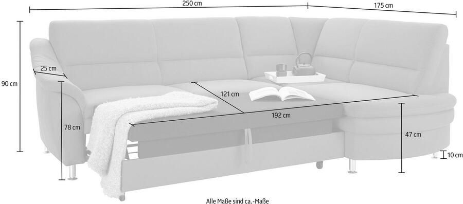 Sit&more Hoekbank Cardoso L-vorm met binnenvering naar keuze met slaapfunctie en lade - Foto 4