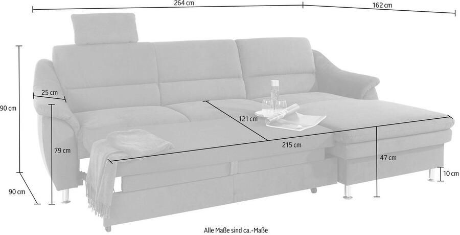 Sit&more Hoekbank Cardoso L-vorm met binnenvering naar keuze met slaapfunctie - Foto 4