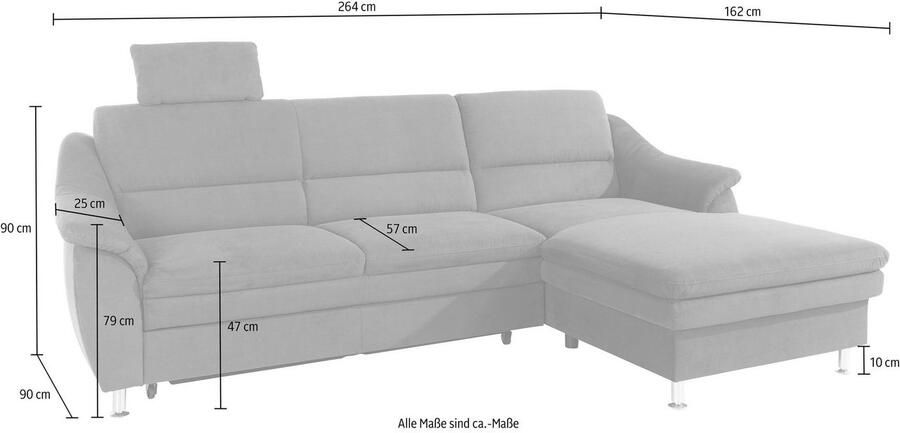 Sit&more Hoekbank Cardoso L-vorm met binnenvering naar keuze met slaapfunctie - Foto 5