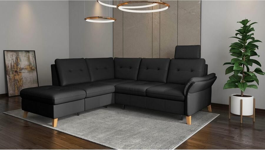 Sit&more Hoekbank Göteborg inclusief zitdiepteverstelling optioneel met bedfunctie & bedlade