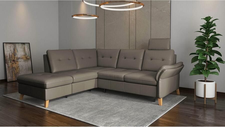 Sit&more Hoekbank Göteborg inclusief zitdiepteverstelling optioneel met bedfunctie & bedlade