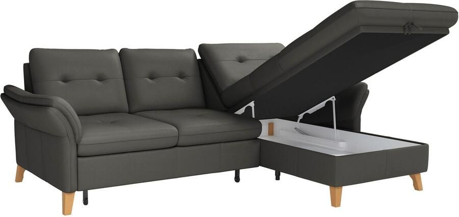 Sit&more Hoekbank Göteborg Zitdiepteverstelling en binnenvering naar keuze met slaapfunctie - Foto 5