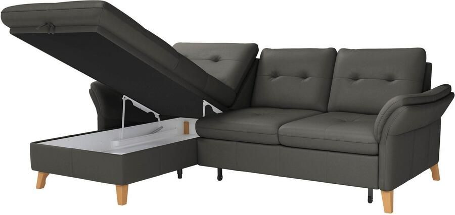 Sit&more Hoekbank Göteborg Zitdiepteverstelling en binnenvering naar keuze met slaapfunctie - Foto 5