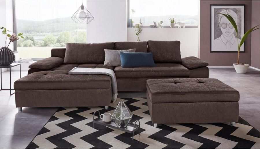 Sit&more Hoekbank Labene L-vorm naar keuze met slaapfunctie en bedkist ook als xxl-variant - Foto 3