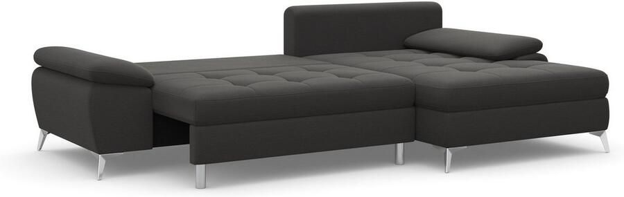 Sit&more Hoekbank Latigo L-vorm met récamier naar keuze met slaapfunctie en bedkist - Foto 13