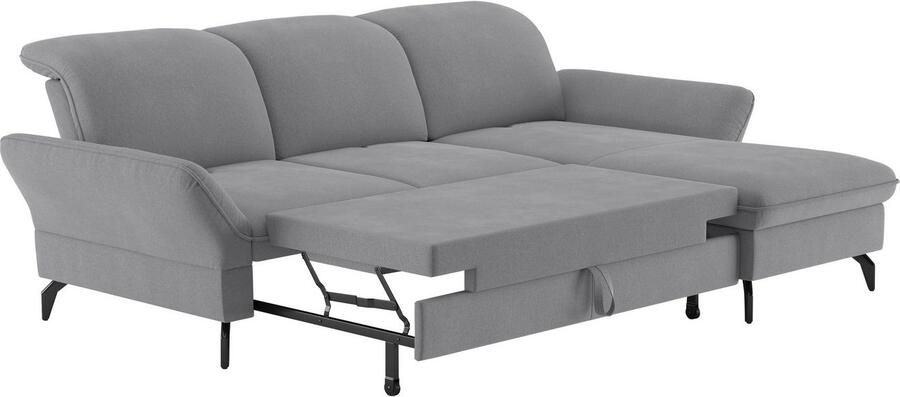 Sit&more Hoekbank Leandro L-vorm Naar keuze met bed hoofdbord en armleuningfunctie en bedkist - Foto 5