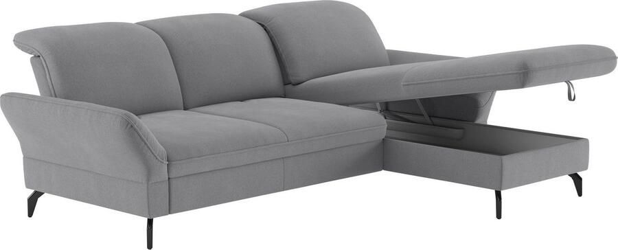 Sit&more Hoekbank Leandro L-vorm Naar keuze met bed hoofdbord en armleuningfunctie en bedkist - Foto 6