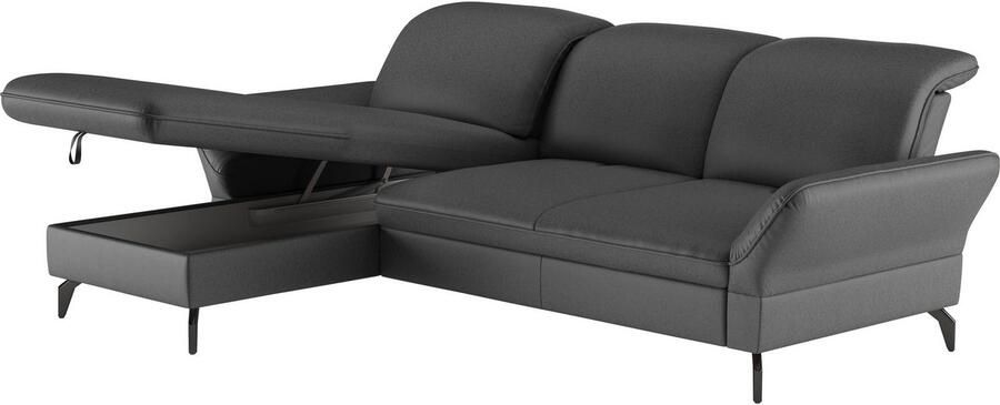 Sit&more Hoekbank Leandro L-vorm Naar keuze met bed hoofdbord en armleuningfunctie en bedkist - Foto 6