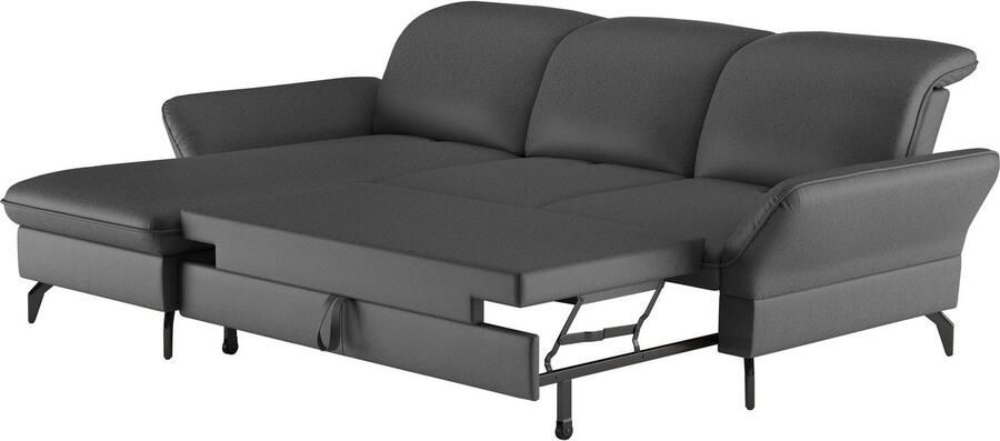 Sit&more Hoekbank Leandro L-vorm Naar keuze met bed hoofdbord en armleuningfunctie en bedkist - Foto 5