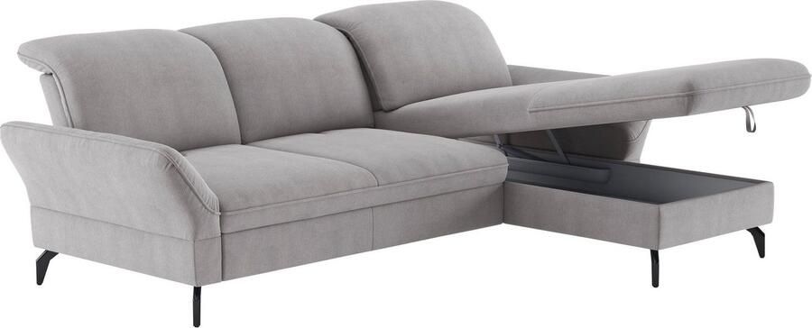 Sit&more Hoekbank Leandro L-vorm Naar keuze met bed hoofdbord en armleuningfunctie en bedkist - Foto 6