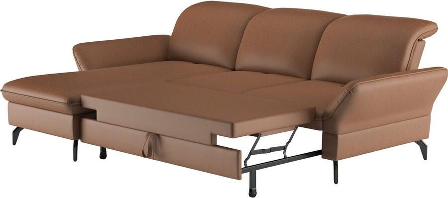 Sit&more Hoekbank Leandro L-vorm Naar keuze met bed hoofdbord en armleuningfunctie en bedkist - Foto 5