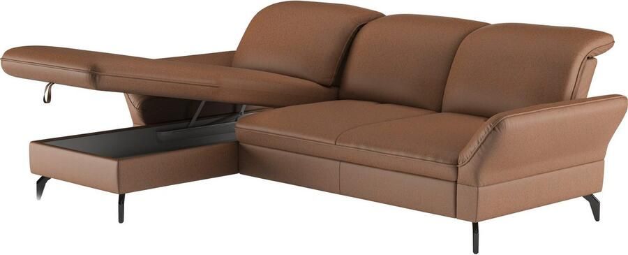 Sit&more Hoekbank Leandro L-vorm Naar keuze met bed hoofdbord en armleuningfunctie en bedkist - Foto 6
