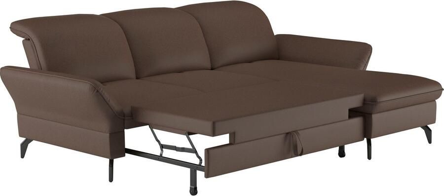 Sit&more Hoekbank Leandro L-vorm Naar keuze met bed hoofdbord en armleuningfunctie en bedkist - Foto 5