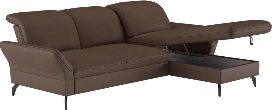 Sit&more Hoekbank Leandro L-vorm Naar keuze met bed hoofdbord en armleuningfunctie en bedkist - Foto 6
