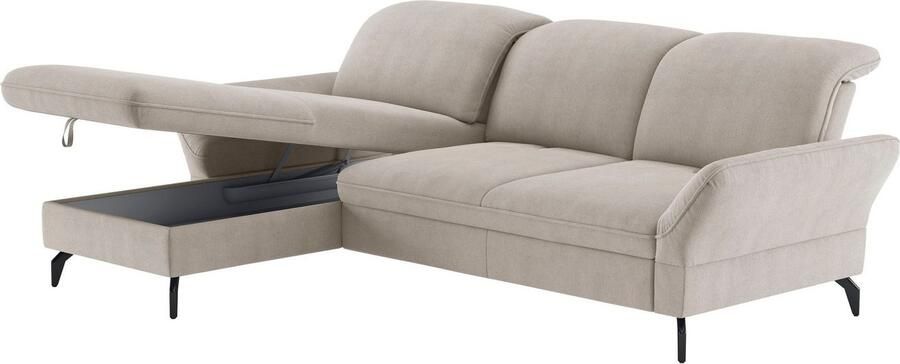 Sit&more Hoekbank Leandro L-vorm Naar keuze met bed hoofdbord en armleuningfunctie en bedkist - Foto 6