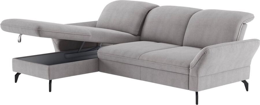 Sit&more Hoekbank Leandro L-vorm Naar keuze met bed hoofdbord en armleuningfunctie en bedkist - Foto 6