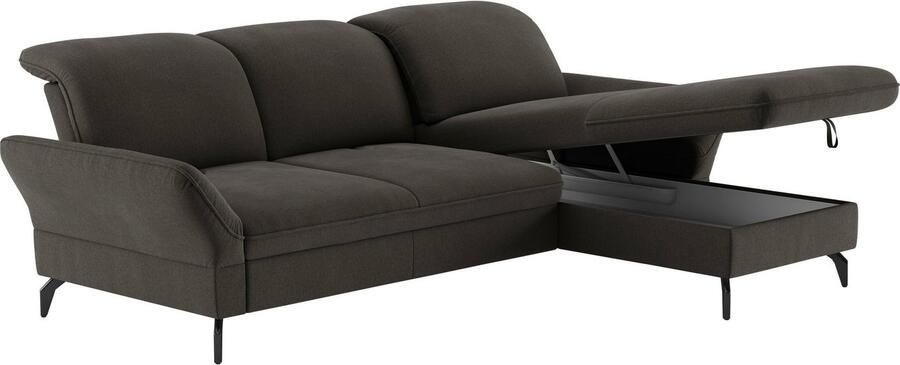 Sit&more Hoekbank Leandro L-vorm Naar keuze met bed hoofdbord en armleuningfunctie en bedkist - Foto 6