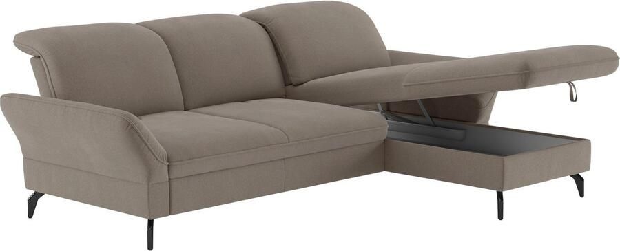 Sit&more Hoekbank Leandro L-vorm Naar keuze met bed hoofdbord en armleuningfunctie en bedkist - Foto 6