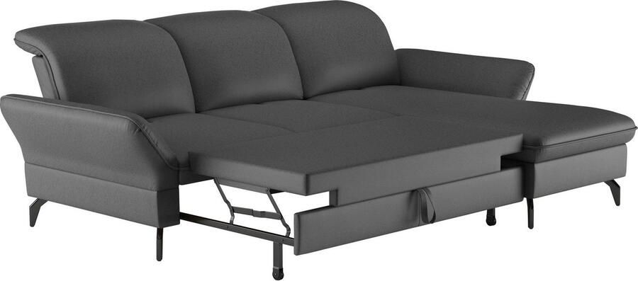 Sit&more Hoekbank Leandro L-vorm Naar keuze met bed hoofdbord en armleuningfunctie en bedkist - Foto 5