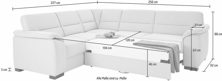 Sit&more Hoekbank Montego L-vorm naar keuze met slaapfunctie en lade - Foto 5